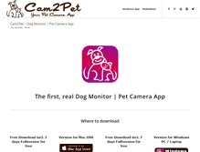 Tablet Screenshot of cam2pet.com